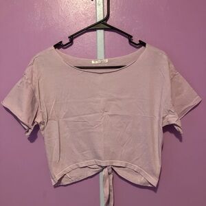 Forever 21 Light Purple Women's Short Sleeve Crop Top